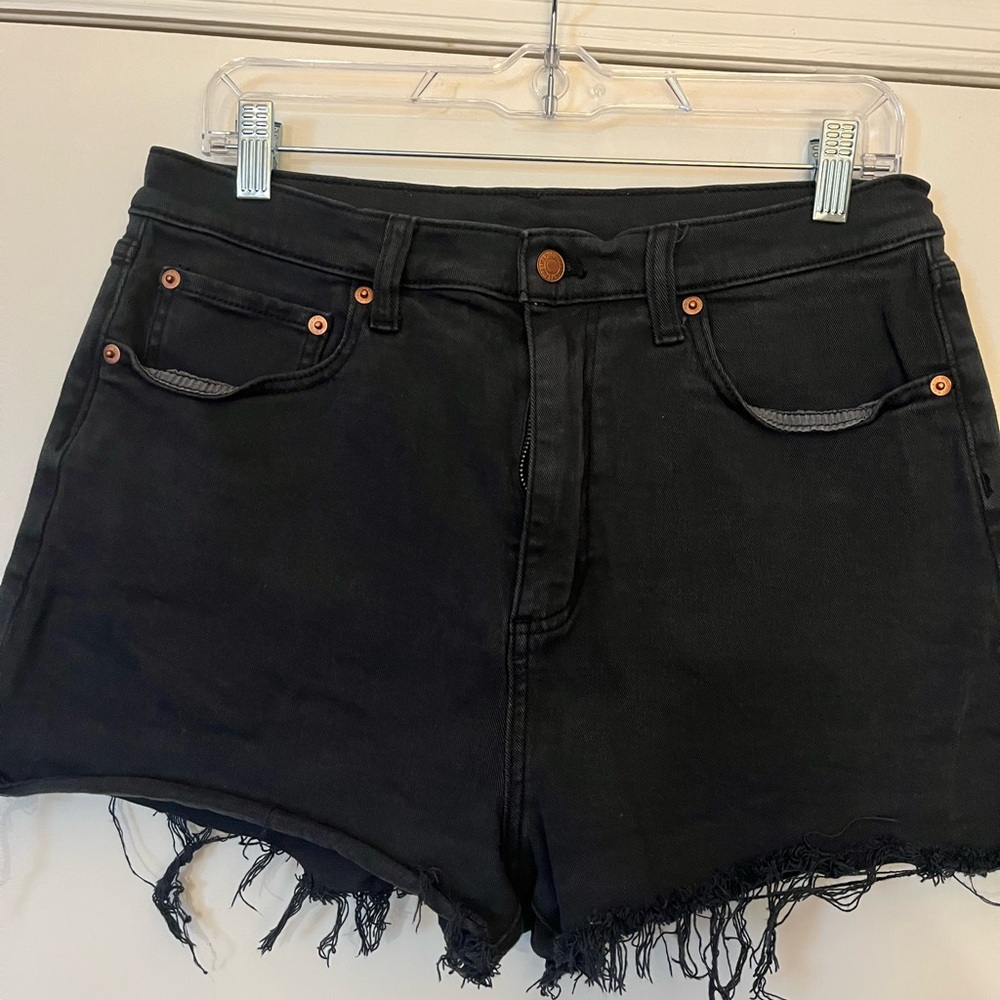 PINK Victoria's Secret Black Jean Shorts